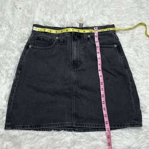 NWT Madewell Rigid Denim High-Waist Straight Mini Skirt in Berridge Wash size 25 - Picture 7 of 13